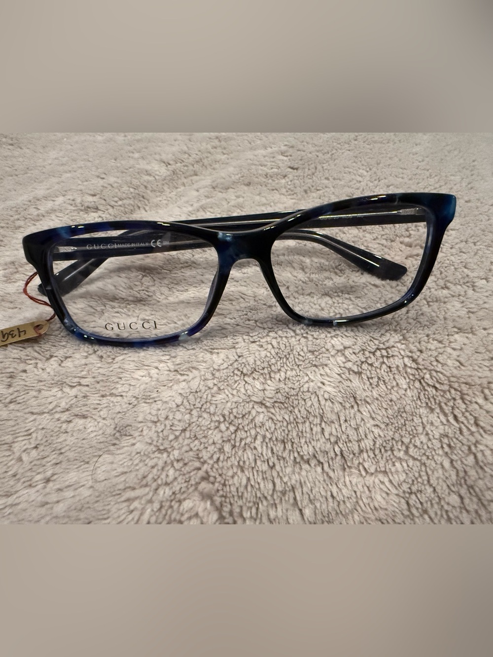 Rare Authentic Gucci GG 3723 Frames Blue Marble Size 140 Glasses Frames RX-able